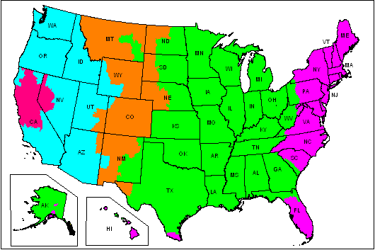 FedEx Ground Transit Time Map