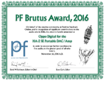 Positive Feedback Brutus Award 2016